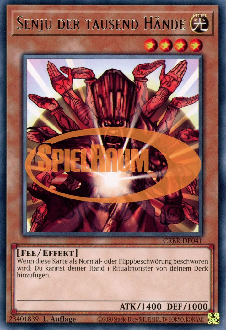 Senju of the Thousand Hands (V.2 - Super Rare) Single: Yu-Gi-Oh! Crossover Breakers Einzelkarte
