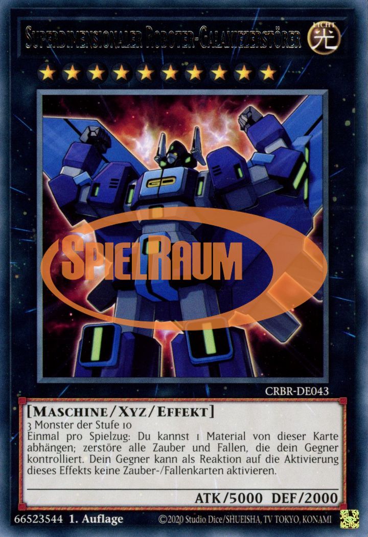 Superdimensional Robot Galaxy Destroyer Single: Yu-Gi-Oh! Crossover Breakers Einzelkarte