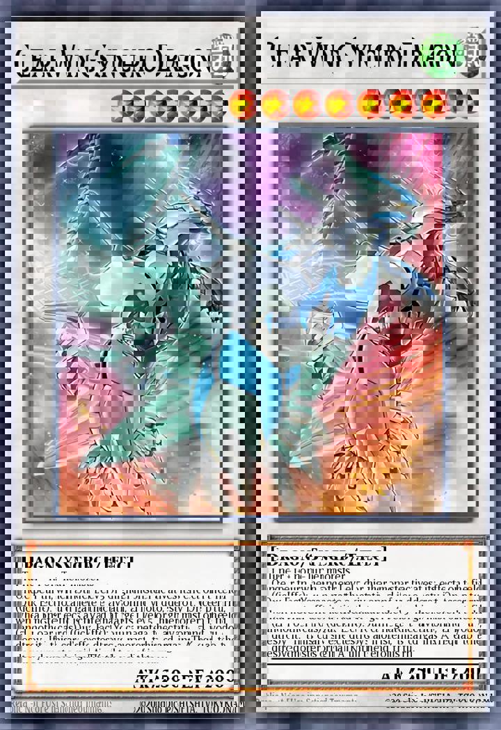 Clear Wing Synchro Dragon (V.1 - Secret Rare)