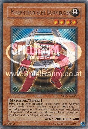 Morphtronic Boomboxen Single: Yu-Gi-Oh! Crossroads of Chaos Einzelkarte