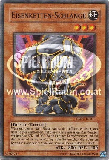 Iron Chain Snake Single: Yu-Gi-Oh! Crossroads of Chaos Einzelkarte