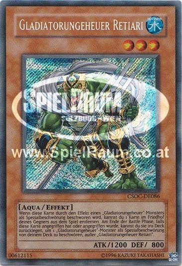 Gladiator Beast Retiari Single: Yu-Gi-Oh! Crossroads of Chaos Einzelkarte