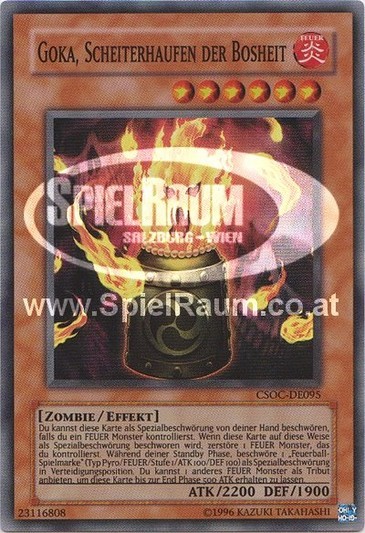 Goka, the Pyre of Malice Single: Yu-Gi-Oh! Crossroads of Chaos Einzelkarte