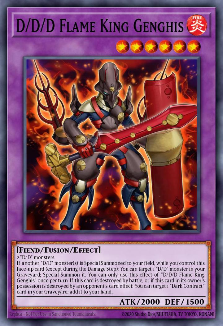 D/D/D Flame King Genghis Single: Yu-Gi-Oh! 2016 Mega-Tins Einzelkarte