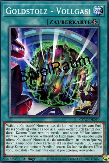 Gold Pride - Pedal to the Metal! Single: Yu-Gi-Oh! Cyberstorm Access Einzelkarte