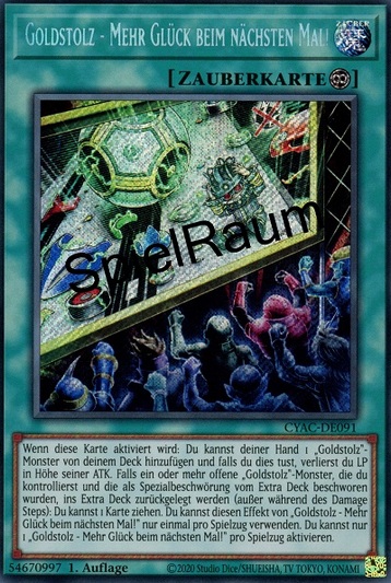 Gold Pride - Better Luck Next Time! Single: Yu-Gi-Oh! Cyberstorm Access Einzelkarte