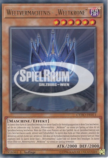 World Legacy - "World Crown" Single: Yu-Gi-Oh! Cybernetic Horizon Einzelkarte