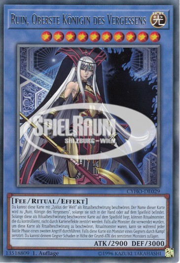 Ruin, Supreme Queen of Oblivion Single: Yu-Gi-Oh! Cybernetic Horizon Einzelkarte