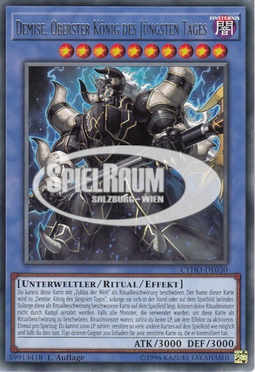 Demise, Supreme King of Armageddon Single: Yu-Gi-Oh! Cybernetic Horizon Einzelkarte
