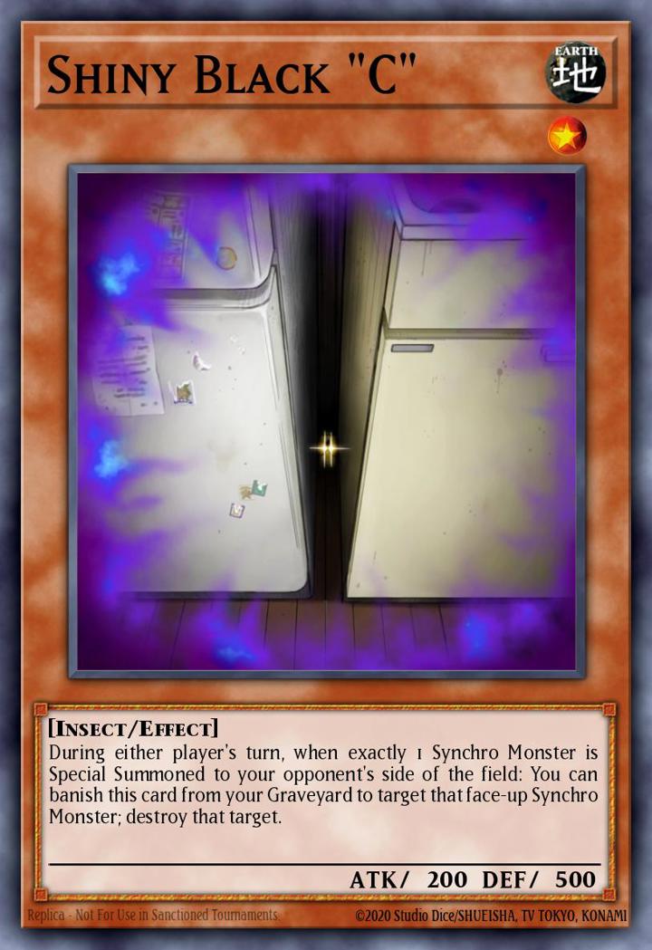 Shiny Black "C" (V.1 - Rare)