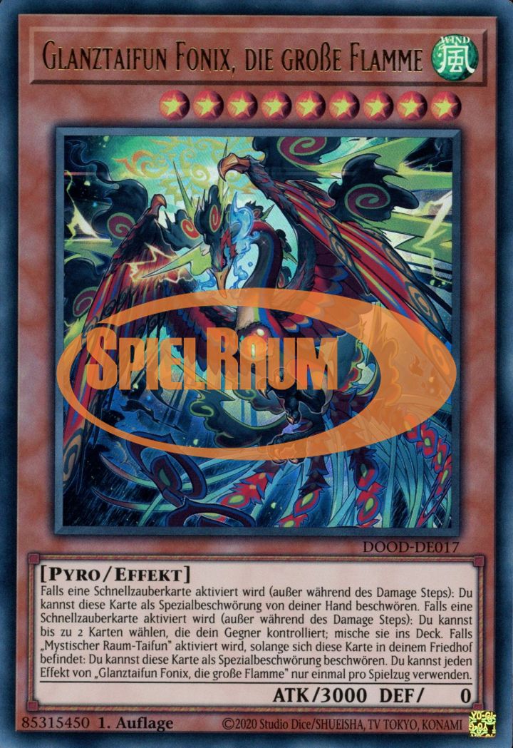 Radiant Typhoon Fonix, the Great Flame (V.1 - Ultra Rare)