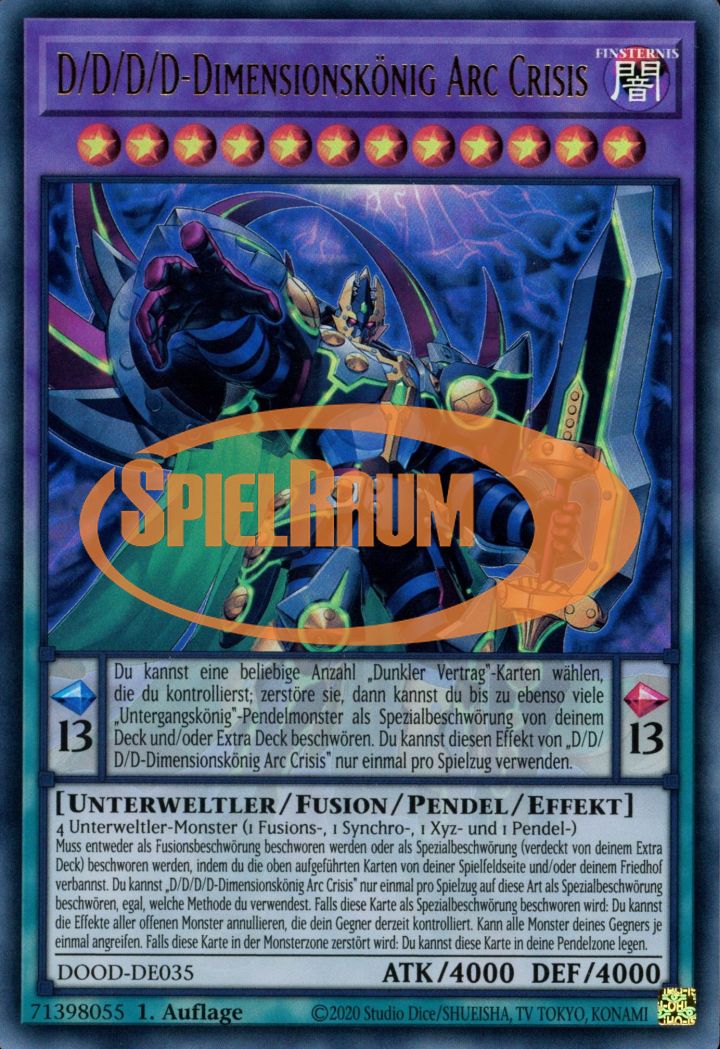 D/D/D/D Dimensional King Arc Crisis (V.1 - Ultra Rare)