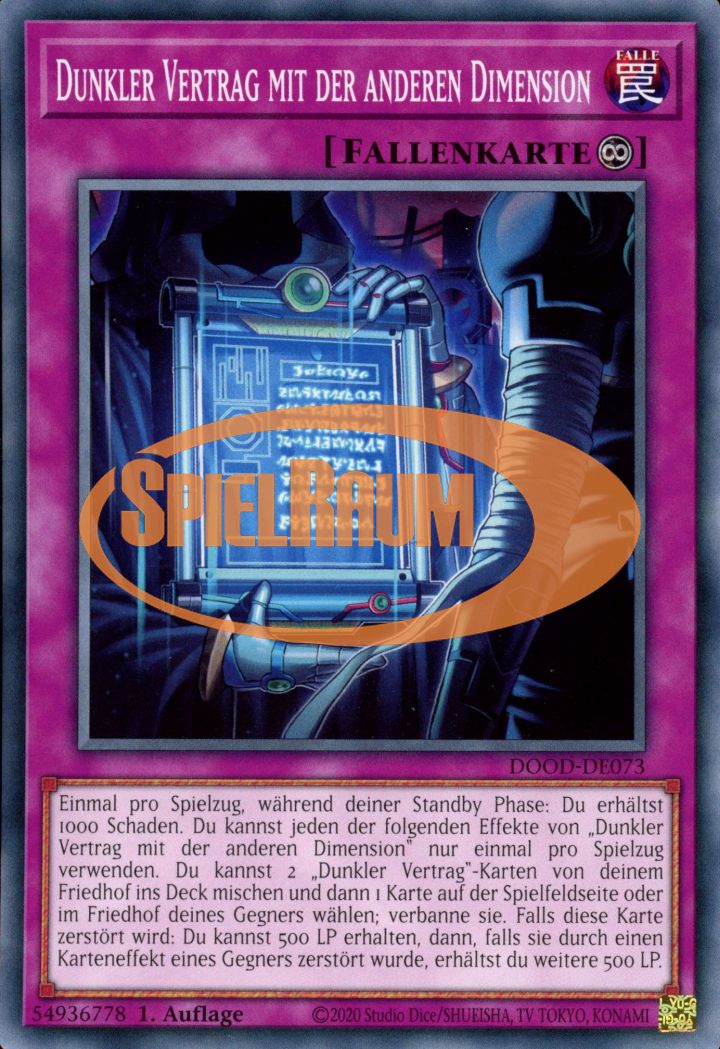 Dark Contract with the Different Dimension