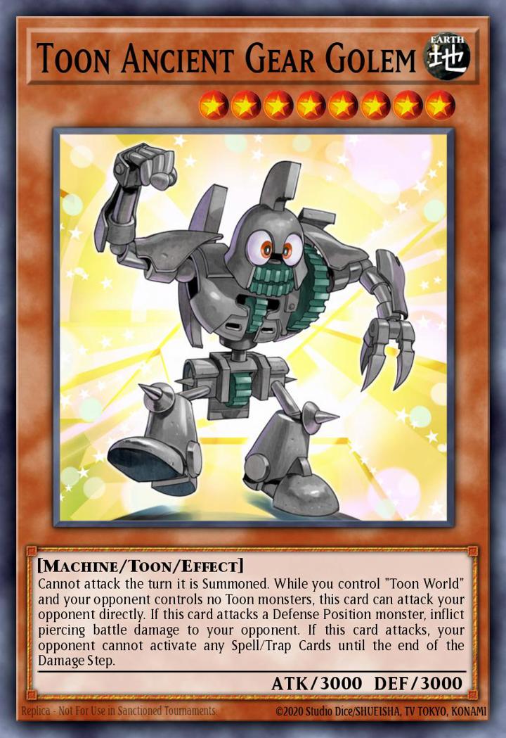 Toon Ancient Gear Golem Single: Yu-Gi-Oh! Dragons of Legend 2 Einzelkarte