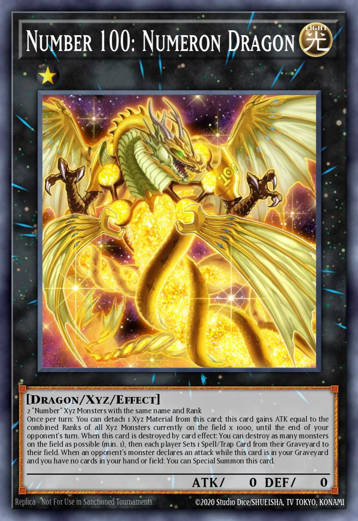 Number 100: Numeron Dragon Single: Yu-Gi-Oh! Dragons of Legend: Unleashed Einzelkarte