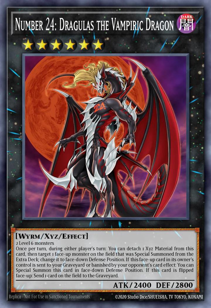 Number 24: Dragulas the Vampiric Dragon Single: Yu-Gi-Oh! Dragons of Legend: Unleashed Einzelkarte