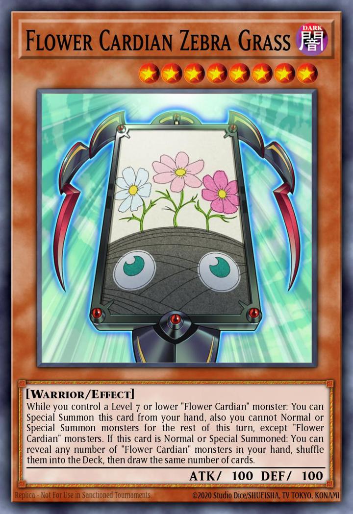 Flower Cardian Zebra Grass Single: Yu-Gi-Oh! Dragons of Legend: Unleashed Einzelkarte