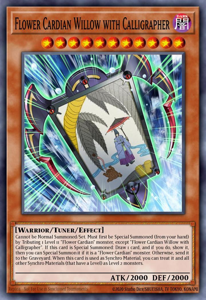 Flower Cardian Willow with Calligrapher Single: Yu-Gi-Oh! Dragons of Legend: Unleashed Einzelkarte