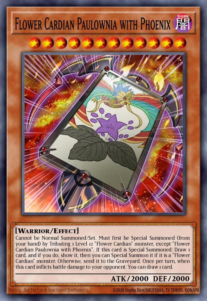 Flower Cardian Paulownia with Phoenix Single: Yu-Gi-Oh! Dragons of Legend: Unleashed Einzelkarte