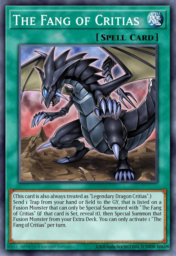 The Fang of Critias Single: Yu-Gi-Oh! Dragons of Legend: Unleashed Einzelkarte