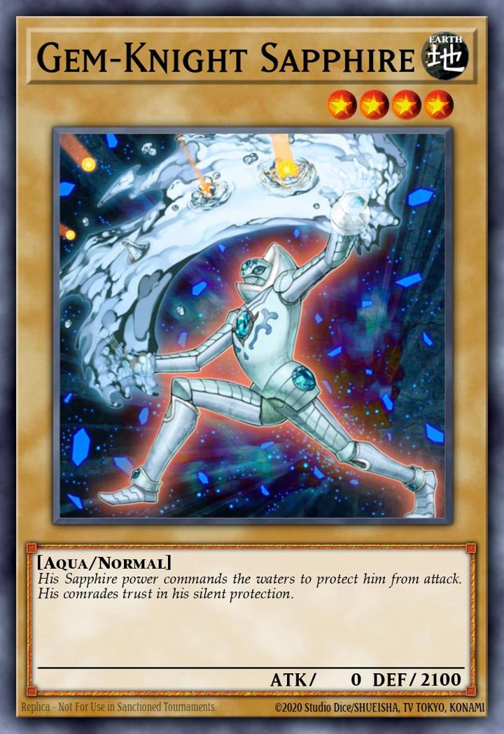 Gem-Knight Sapphire Single: Yu-Gi-Oh! Duel Terminal 5 Einzelkarte