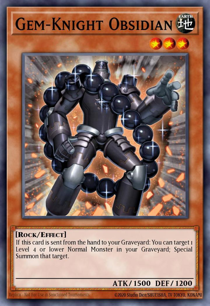 Gem-Knight Obsidian Single: Yu-Gi-Oh! Duel Terminal 6 Einzelkarte