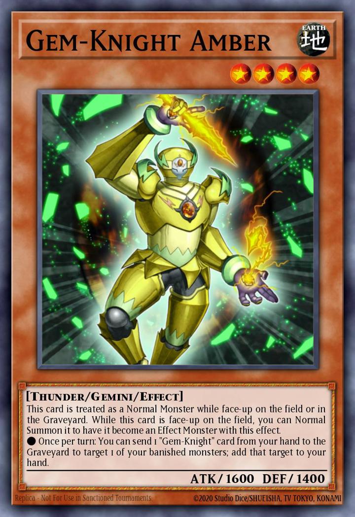 Gem-Knight Amber Single: Yu-Gi-Oh! Duel Terminal 6 Einzelkarte