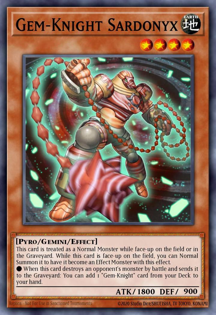 Gem-Knight Sardonyx Single: Yu-Gi-Oh! Duel Terminal 7 Einzelkarte