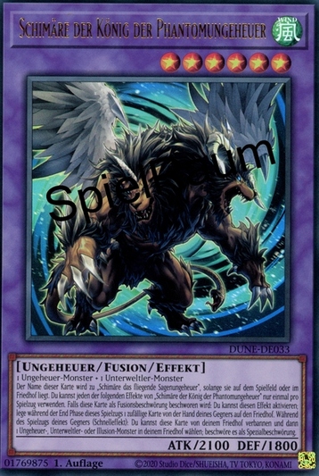Chimera the King of Phantom Beasts (V.1 - Ultra Rare) Single: Yu-Gi-Oh! Duelist Nexus Einzelkarte
