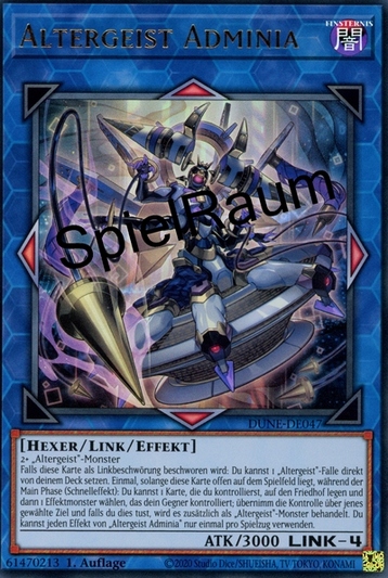 Altergeist Adminia (V.1 - Ultra Rare) Single: Yu-Gi-Oh! Duelist Nexus Einzelkarte