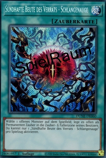 Sinful Spoils of Subversion - Snake-Eye (V.1 - Secret Rare) Single: Yu-Gi-Oh! Duelist Nexus Einzelkarte