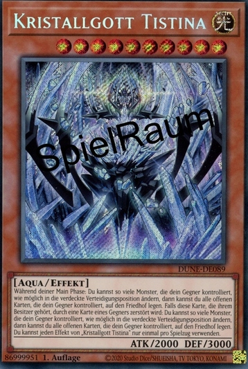 Crystal God Tistina (V.1 - Secret Rare)