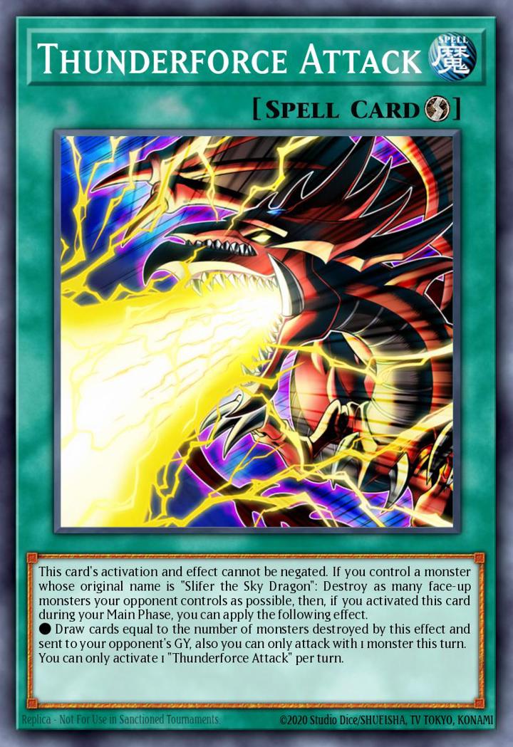 Thunderforce Attack Single: Yu-Gi-Oh! Egyptian God Deck: Slifer the Sky Dragon Einzelkarte