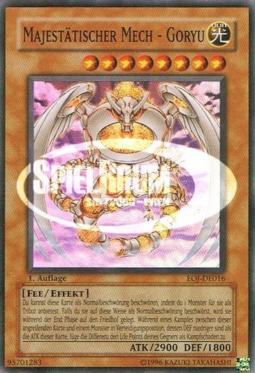 Majestic Mech - Goryu (V.1 - Super Rare) Single: Yu-Gi-Oh! Enemy of Justice Einzelkarte