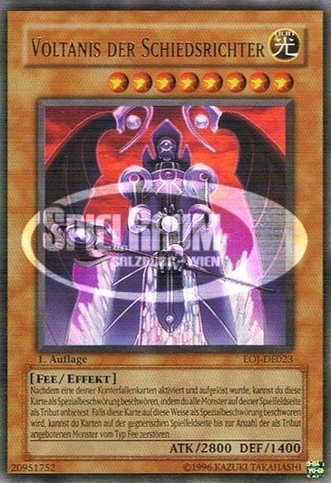 Voltanis the Adjudicator (V.1 - Ultra Rare) Single: Yu-Gi-Oh! Enemy of Justice Einzelkarte