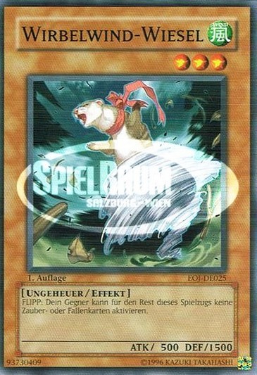 Whirlwind Weasel Single: Yu-Gi-Oh! Enemy of Justice Einzelkarte
