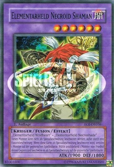 Elemental HERO Necroid Shaman Single: Yu-Gi-Oh! Enemy of Justice Einzelkarte