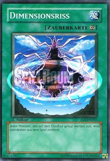 Dimensional Fissure Single: Yu-Gi-Oh! Enemy of Justice Einzelkarte