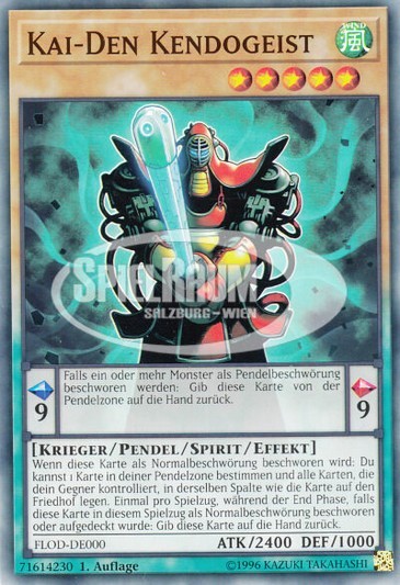 Kai-Den Kendo Spirit Single: Yu-Gi-Oh! Flames of Destruction Einzelkarte