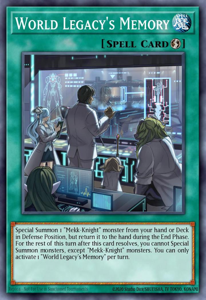 World Legacy's Memory Single: Yu-Gi-Oh! Flames of Destruction Einzelkarte