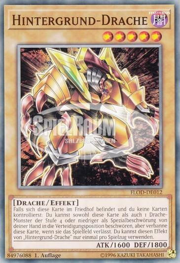 Background Dragon Single: Yu-Gi-Oh! Flames of Destruction Einzelkarte