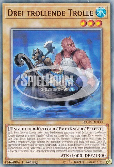 Three Trolling Trolls Single: Yu-Gi-Oh! Flames of Destruction Einzelkarte