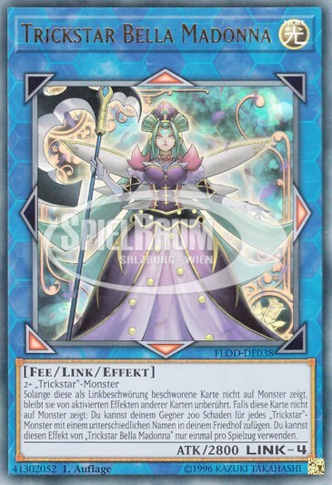 Trickstar Bella Madonna Single: Yu-Gi-Oh! Flames of Destruction Einzelkarte