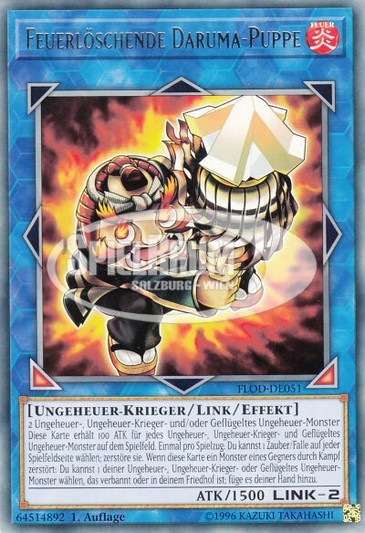 Fire Fighting Daruma Doll Single: Yu-Gi-Oh! Flames of Destruction Einzelkarte