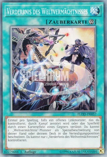 World Legacy's Corruption Single: Yu-Gi-Oh! Flames of Destruction Einzelkarte
