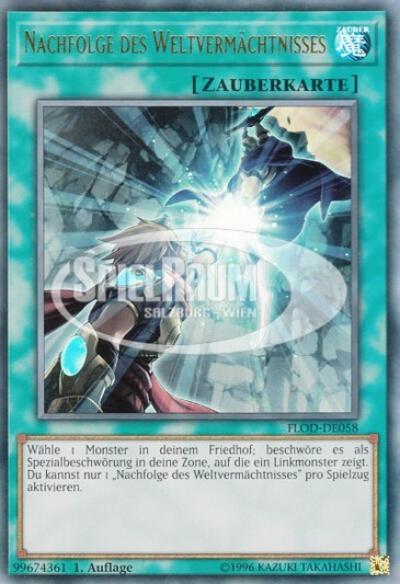 World Legacy Succession Single: Yu-Gi-Oh! Flames of Destruction Einzelkarte