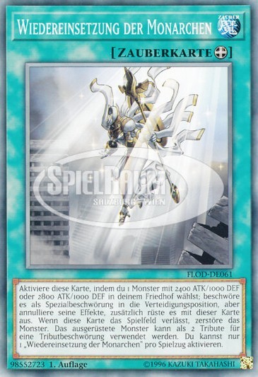 Restoration of the Monarchs Single: Yu-Gi-Oh! Flames of Destruction Einzelkarte