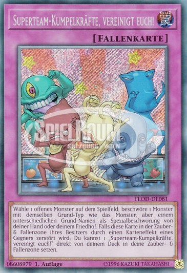 Super Team Buddy Force Unite! Single: Yu-Gi-Oh! Flames of Destruction Einzelkarte