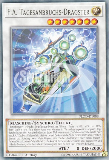 F.A. Dawn Dragster Single: Yu-Gi-Oh! Flames of Destruction Einzelkarte