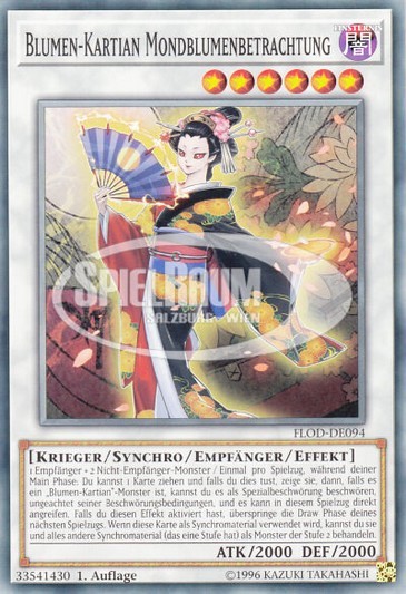 Flower Cardian Moonflowerviewing Single: Yu-Gi-Oh! Flames of Destruction Einzelkarte